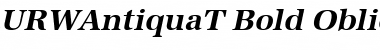 Download URWAntiquaT Bold Oblique Font