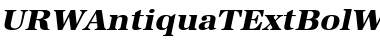 Download URWAntiquaTExtBolWid Oblique Font