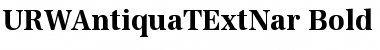 Download URWAntiquaTExtNar Bold Font