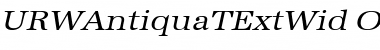 Download URWAntiquaTExtWid Oblique Font