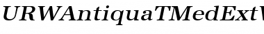 Download URWAntiquaTMedExtWid Oblique Font