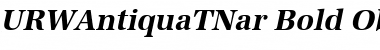Download URWAntiquaTNar Bold Oblique Font