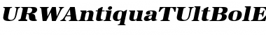 Download URWAntiquaTUltBolExtWid Oblique Font