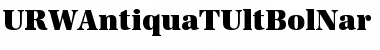 Download URWAntiquaTUltBolNar Regular Font
