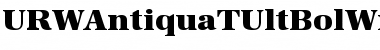Download URWAntiquaTUltBolWid Regular Font