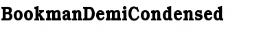 Download BookmanDemiCondensed Regular Font Title Preview