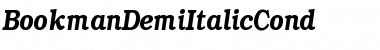 Download BookmanDemiItalicCond Regular Font Title Preview