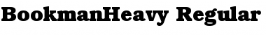 Download BookmanHeavy Regular Font Title Preview