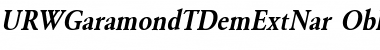 Download URWGaramondTDemExtNar Font