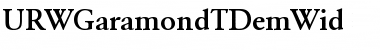 Download URWGaramondTDemWid Regular Font