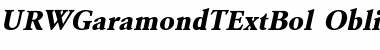 Download URWGaramondTExtBol Font