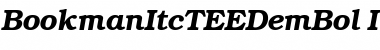 Download BookmanItcTEEDemBol Italic Font Title Preview