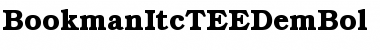 Download BookmanItcTEEDemBol Regular Font Title Preview