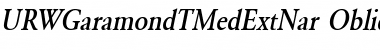 Download URWGaramondTMedExtNar Font