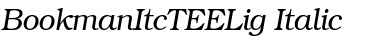 Download BookmanItcTEELig Italic Font Title Preview