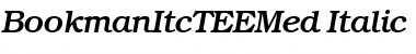 Download BookmanItcTEEMed Italic Font Title Preview