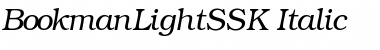 Download BookmanLightSSK Italic Font Title Preview