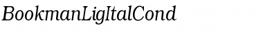 Download BookmanLigItalCond Regular Font Title Preview