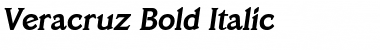 Download Veracruz Bold Italic Font