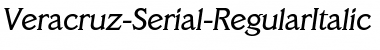 Download Veracruz-Serial DB RegularItalic Font