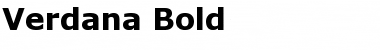 Download Verdana Bold Font Title Preview