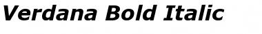 Download Verdana Bold Italic Font Title Preview