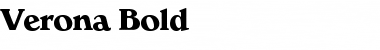 Download Verona Bold Font Title Preview