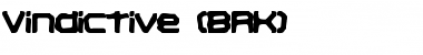 Download Vindictive (BRK) Regular Font Title Preview