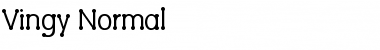 Download Vingy Normal Font Title Preview