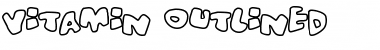 Download Vitamin outlined Regular Font Title Preview