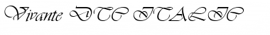 Download Vivante-DTC ITALIC Font Title Preview