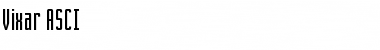 Download Vixar ASCI Regular Font Title Preview