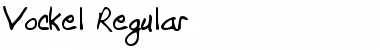 Download Vockel Regular Font Title Preview