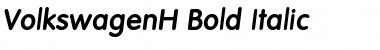Download VolkswagenH Bold Italic Font Title Preview
