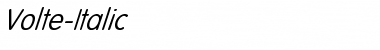 Download Volte-Italic Regular Font Title Preview