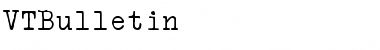 Download VTBulletin Regular Font Title Preview