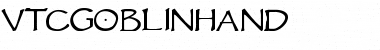 Download VTCGoblinHand Regular Font Title Preview