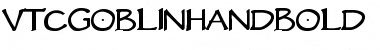 Download VTCGoblinHand Regular Font Title Preview