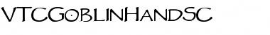 Download VTCGoblinHandSC Regular Font Title Preview