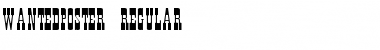 Download WantedPoster normal Font Title Preview