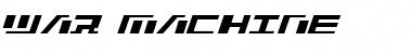 Download War Machine Regular Font Title Preview