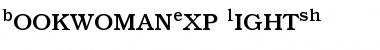 Download BookwomanExp LightSH Font Title Preview