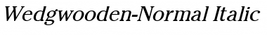 Download Wedgwooden-Normal Italic Font Title Preview