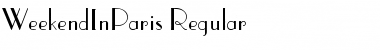 Download WeekendInParis normal Font Title Preview