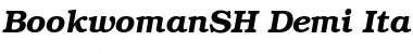 Download BookwomanSH Demi Italic Font Title Preview