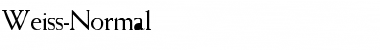 Download Weiss-Normal Regular Font Title Preview