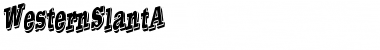 Download WesternSlant A Font Title Preview