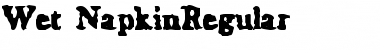Download Wet Napkin Regular Font Title Preview