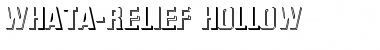 Download WhatA-Relief Hollow Regular Font Title Preview