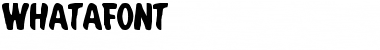 Download Whatafont Regular Font Title Preview